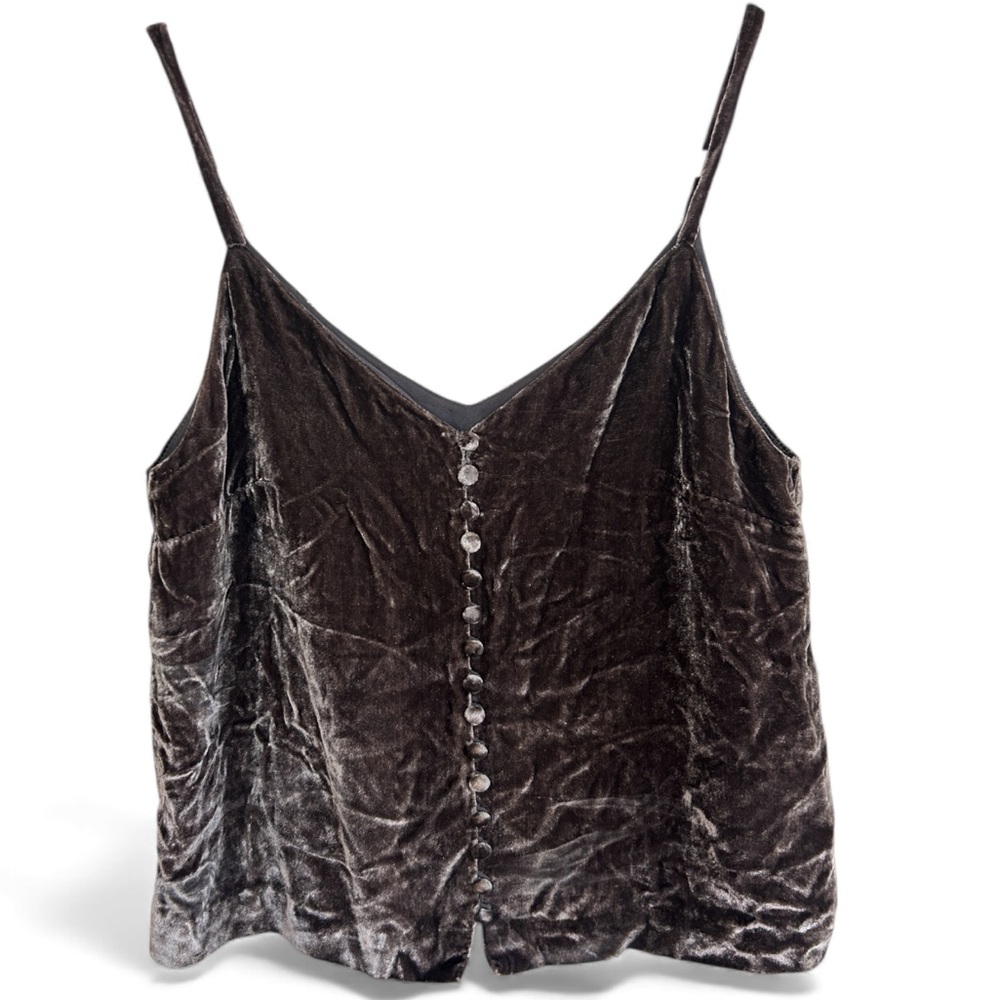 MADEWELL Velvet Button Down Cami Whimsigoth Fairy Grunge Boho Goblincore Size 00